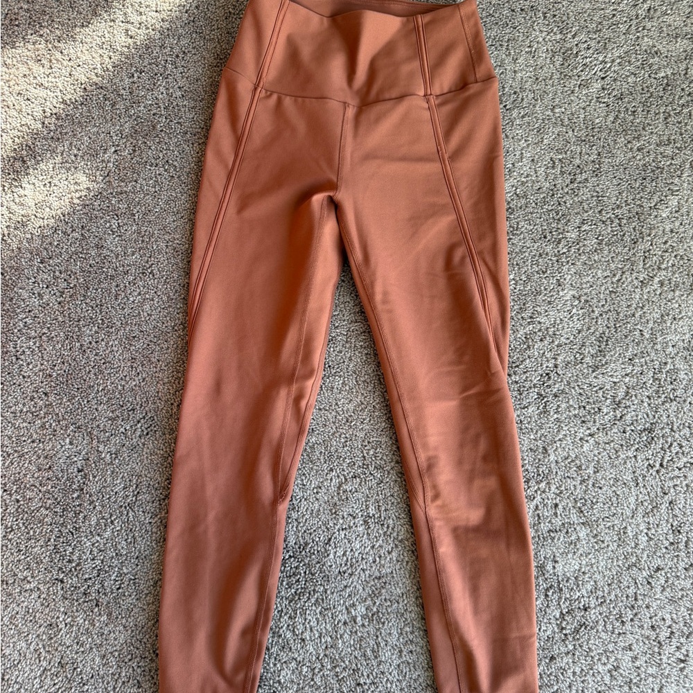 Abercrombie & Fitch YPB Women's High-Waisted rust Brown Leggings small